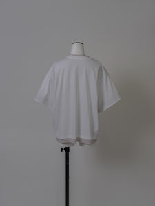 【2024SS予約販売商品】バイカラーレイヤードT shirt