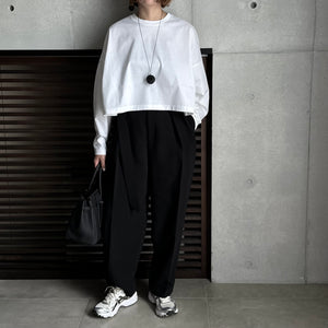 【2024AW PRE ORDER】Voxy line cropped T shirt