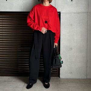 【2024AW PRE ORDER】Voxy line cropped T shirt